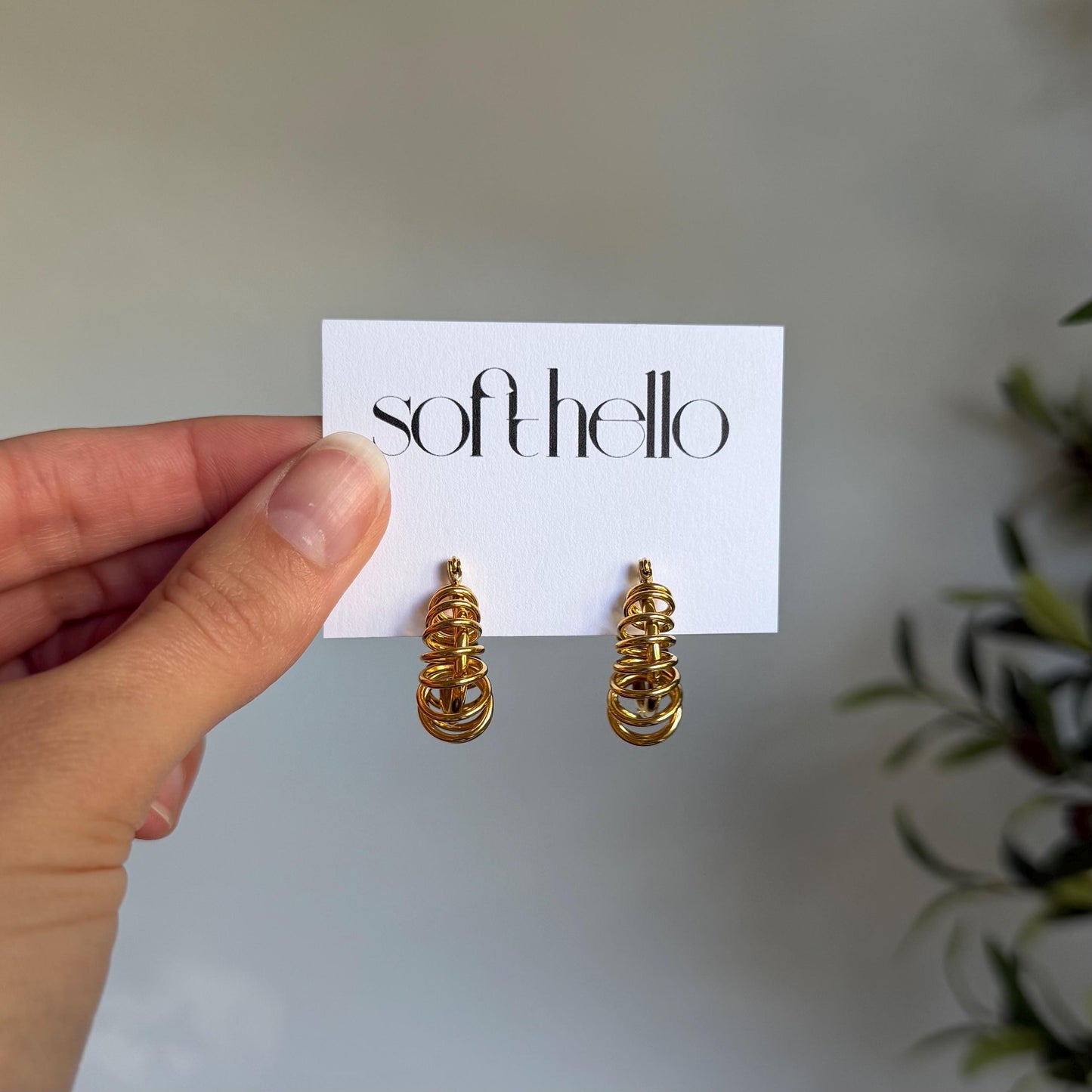 18k Gold Plated Hoop Earrings