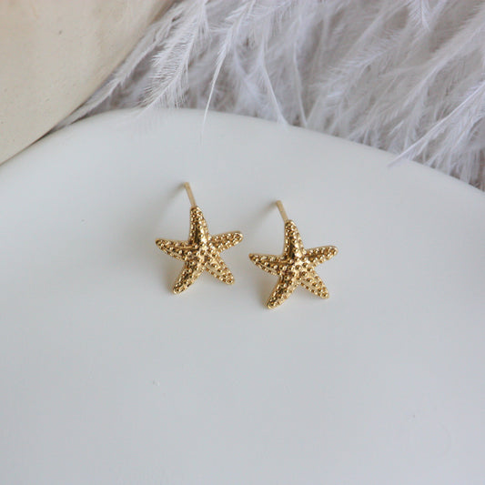 18k Gold Plated | Starfish Studs