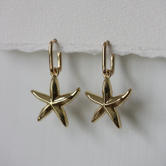 18k Gold Plated | Starfish Dangles