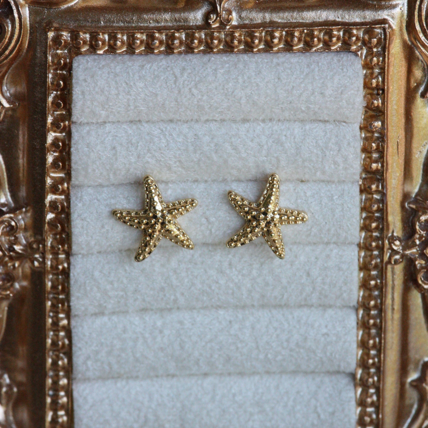 18k Gold Plated Tiny Starfish Studs