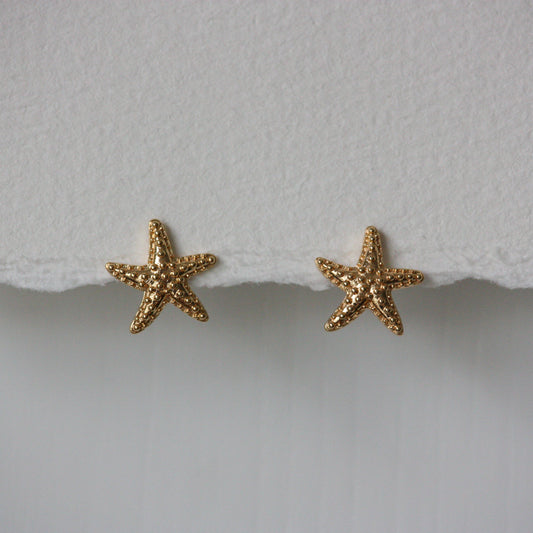 18k Gold Plated | Starfish Studs