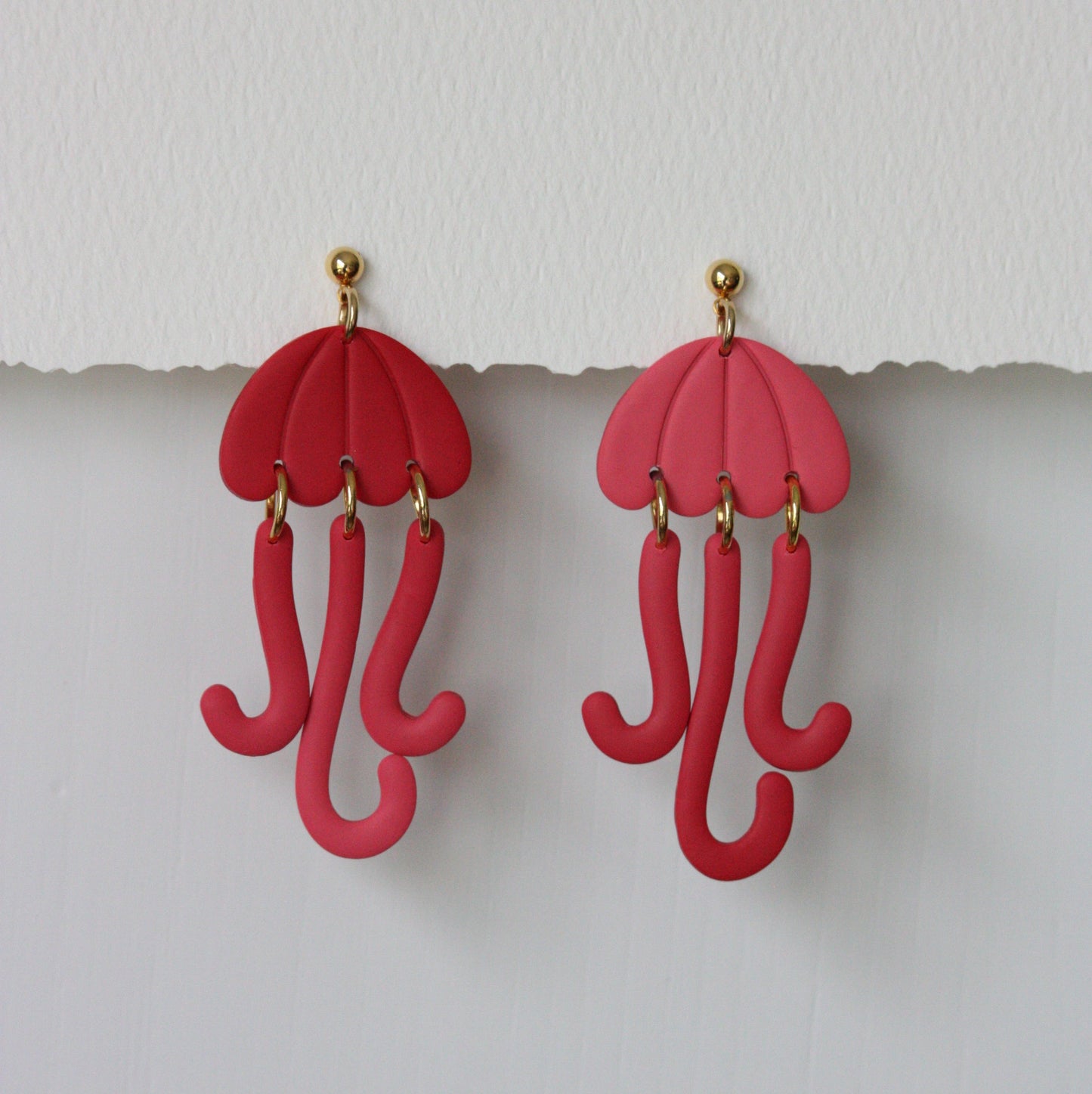 Ombré Jellyfish | Polymer Clay Earrings