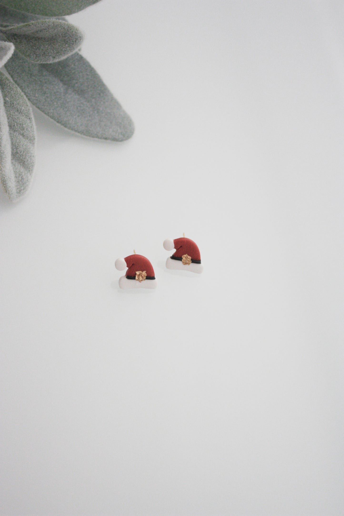 Santa Hat Studs