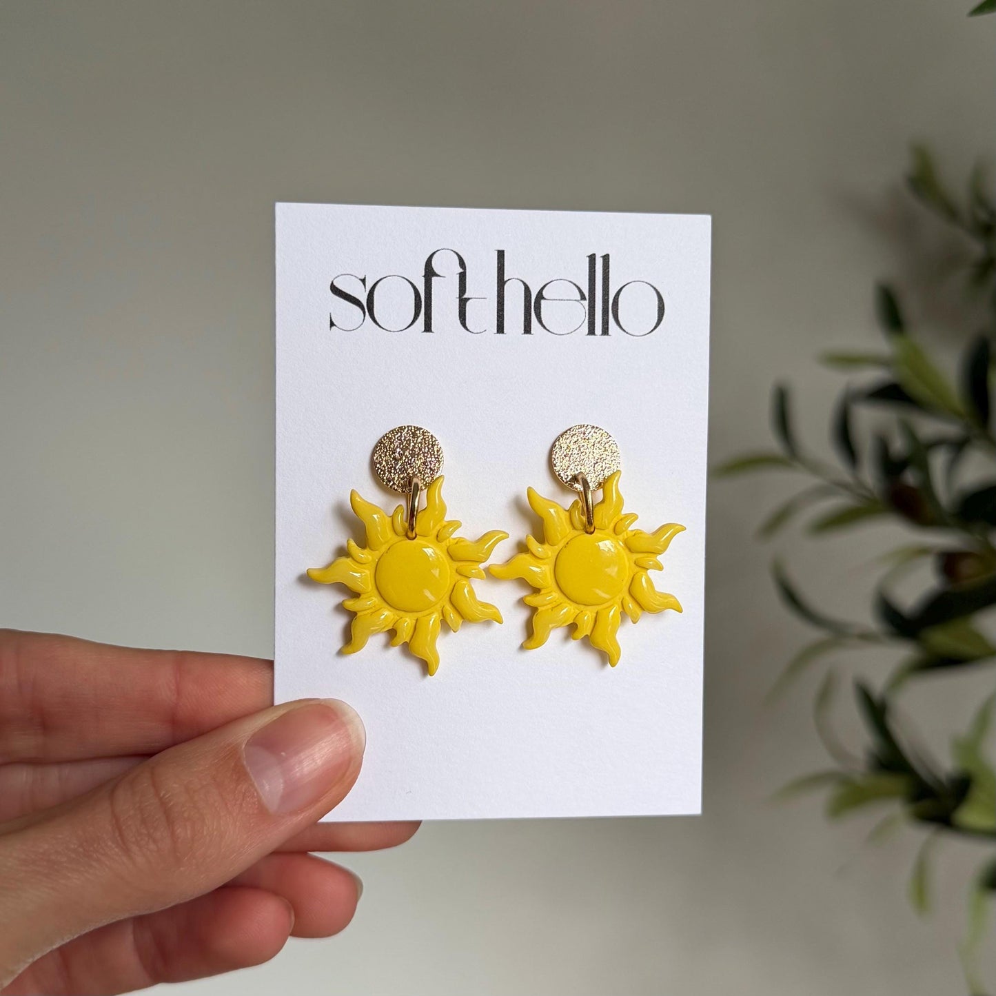 Princess Sun | Polymer Clay Earrings
