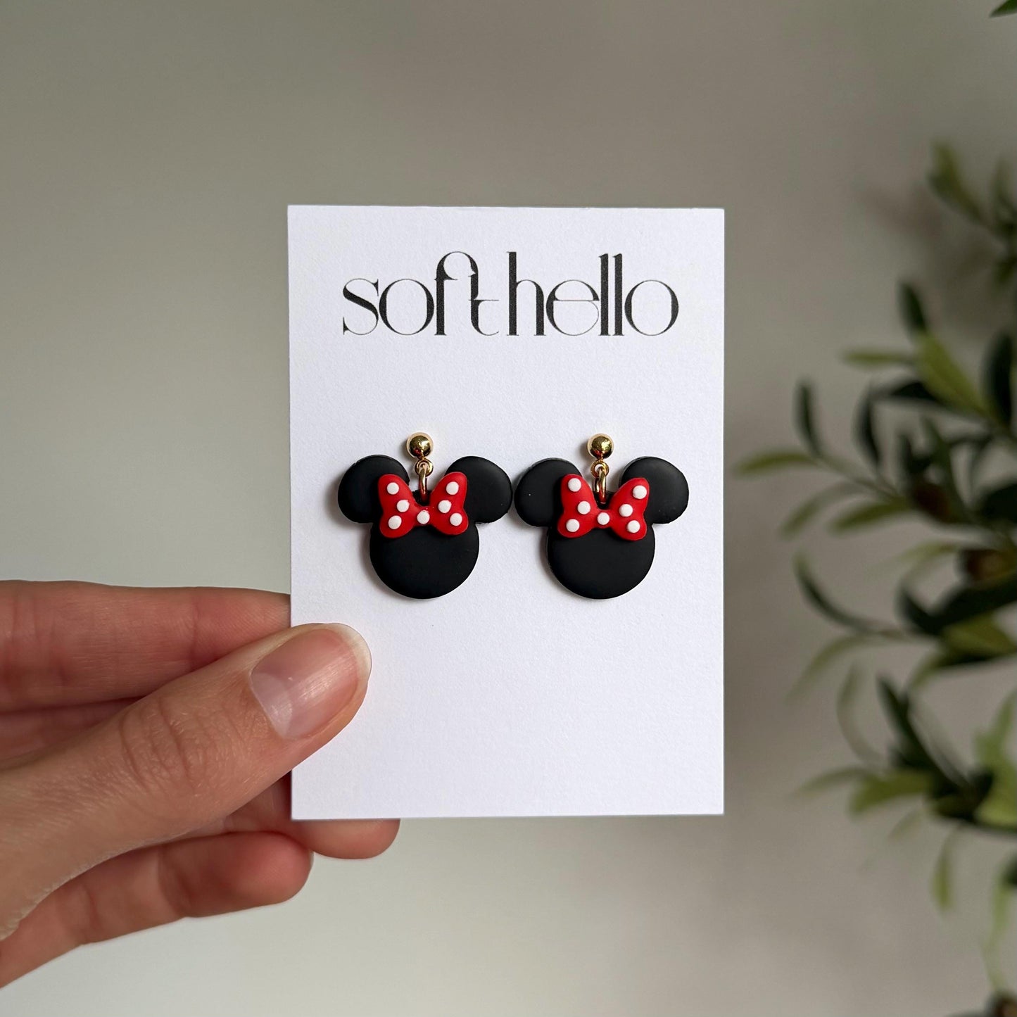 Mini Mrs. Mouse | Polymer Clay Earrings