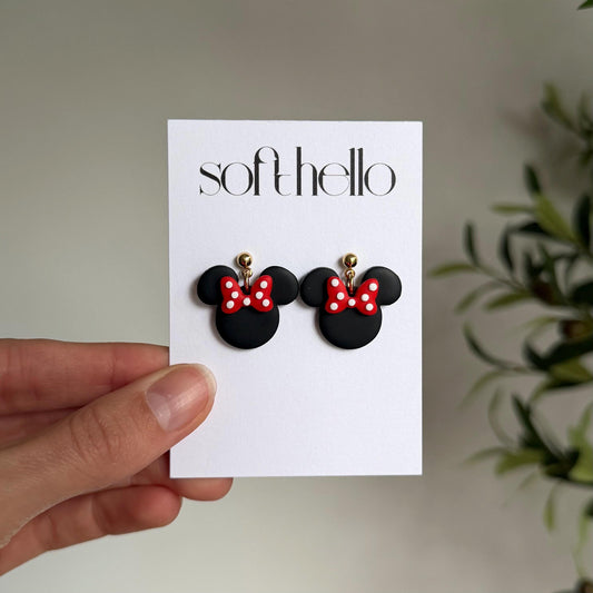 Mini Mrs. Mouse | Polymer Clay Earrings