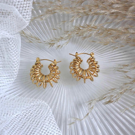 18k Gold Plated Hoop Earrings