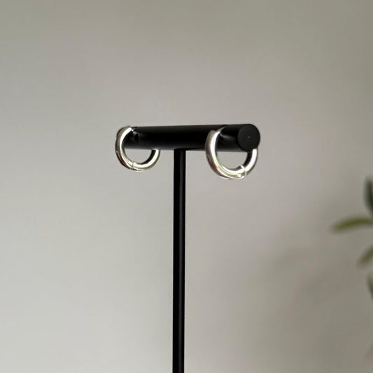 Sterling Silver Small Classic Hoop Earrings 10mm