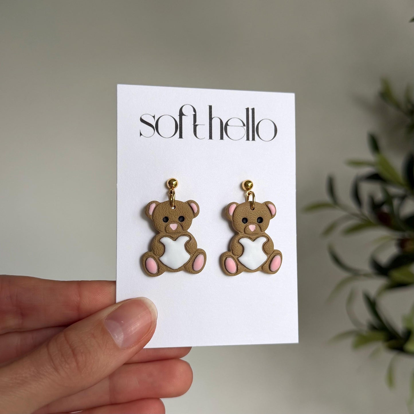 Teddy Bears | Polymer Clay Earrings