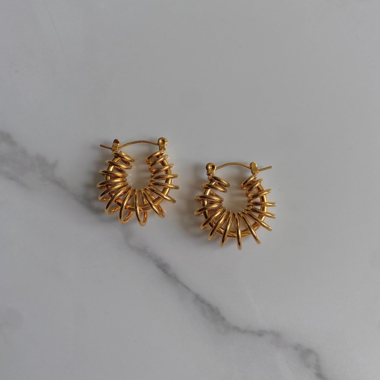 18k Gold Plated Hoop Earrings
