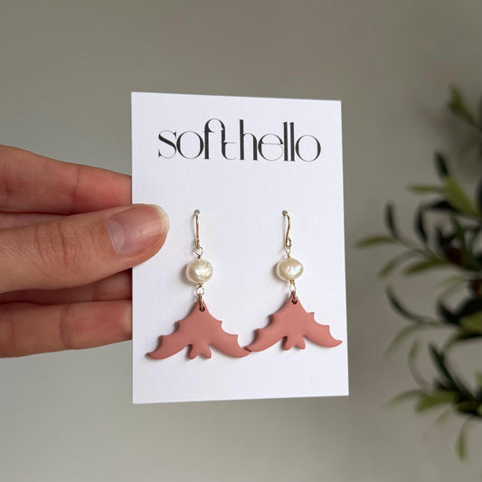 Pink Bats | Polymer Clay Earrings