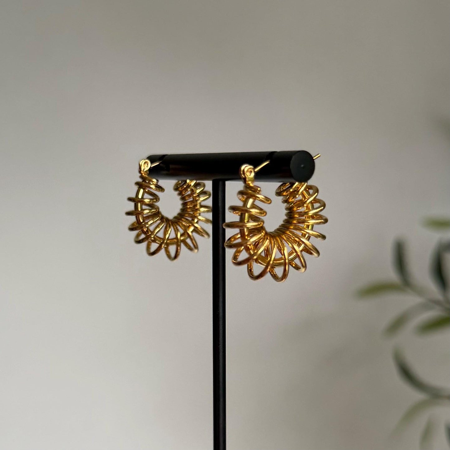 18k Gold Plated Hoop Earrings