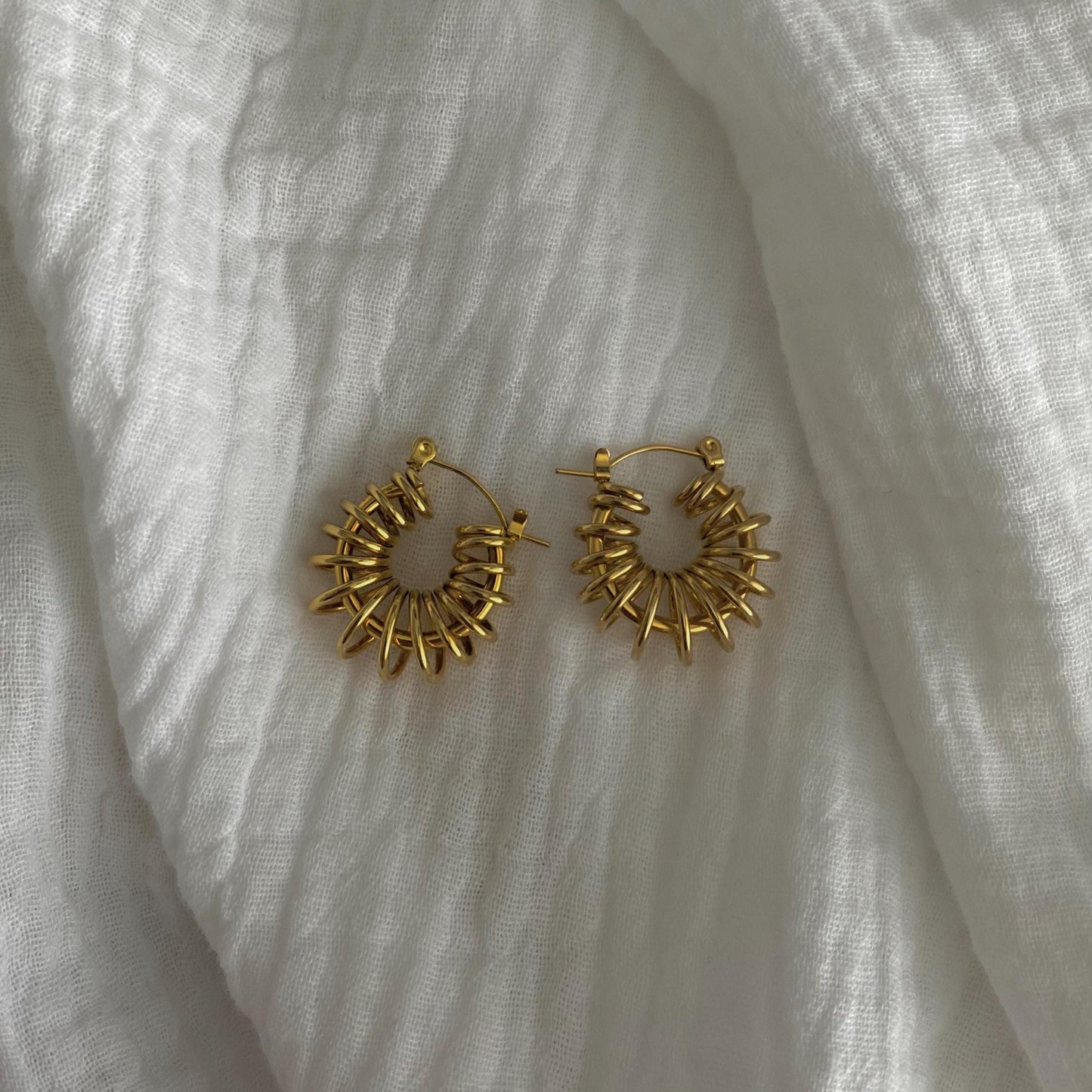 18k Gold Plated Hoop Earrings